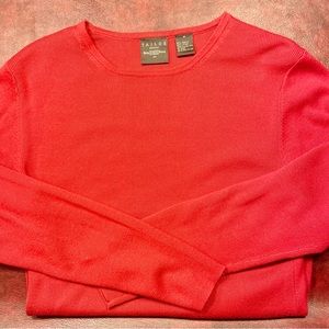 Talbots and BMoss, thin red sweater